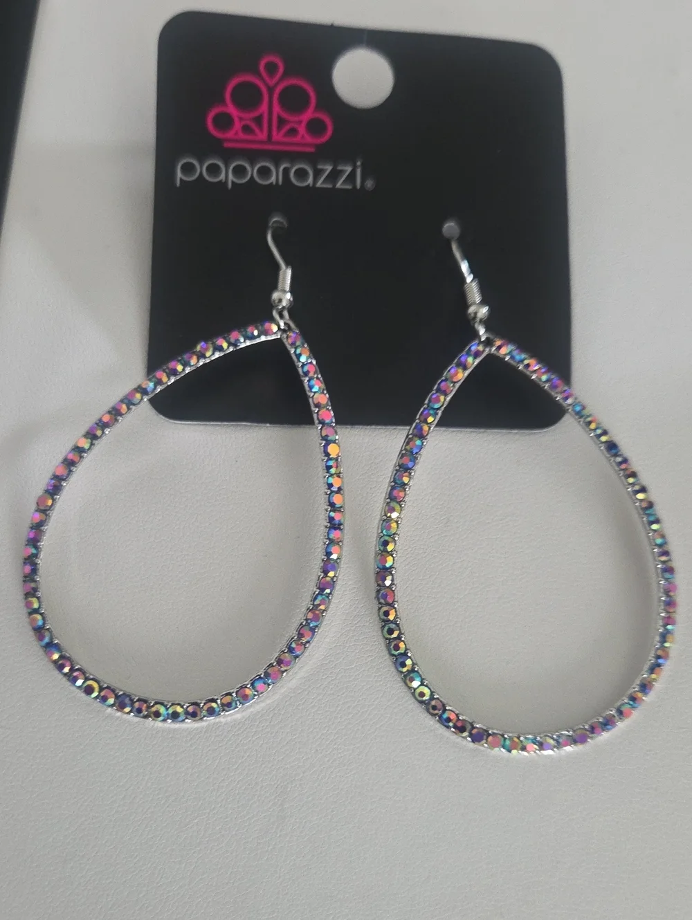 Paparazzi Irridescent Teardrop Multi Earrings NWT